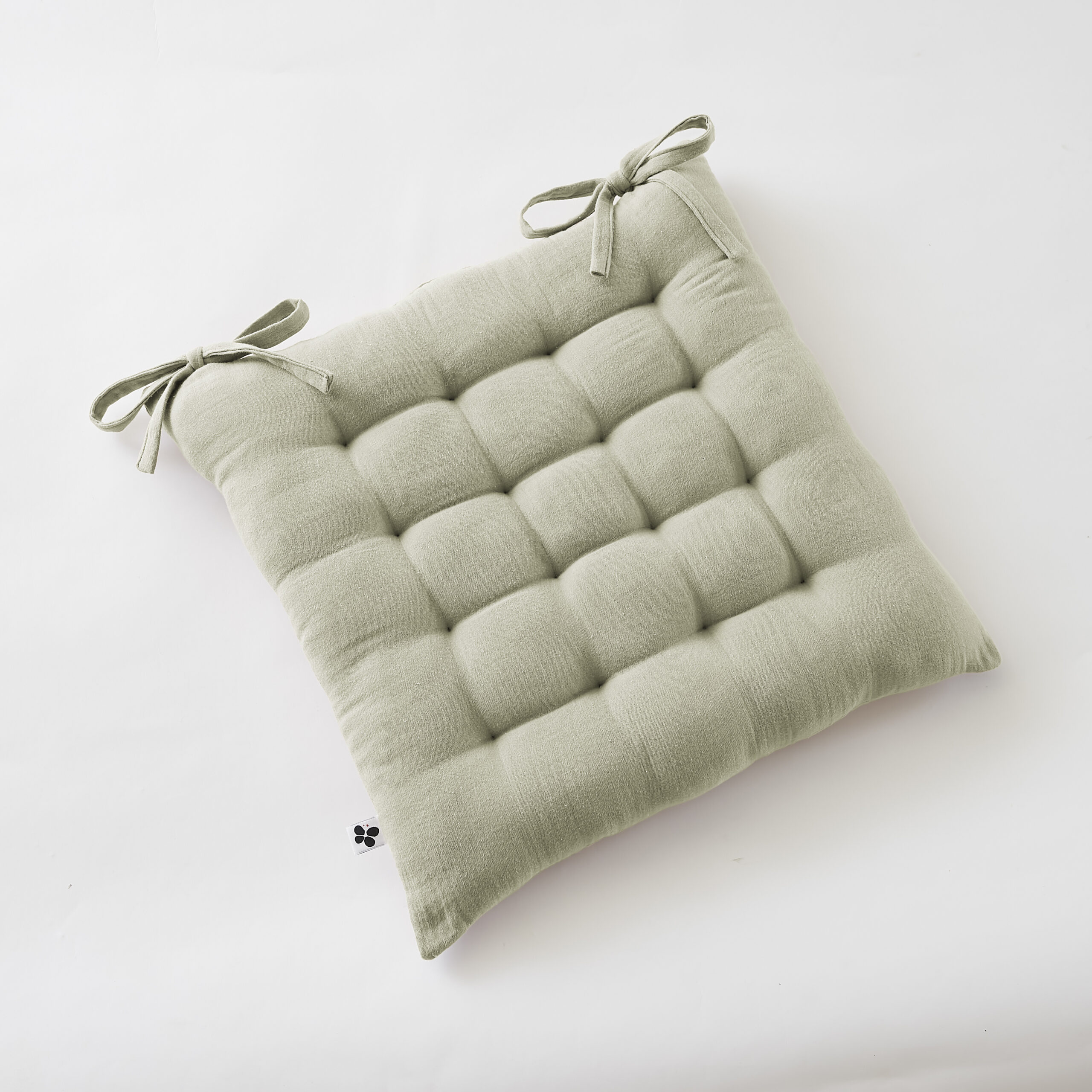 assise de chaise coton couleur vert d'eau