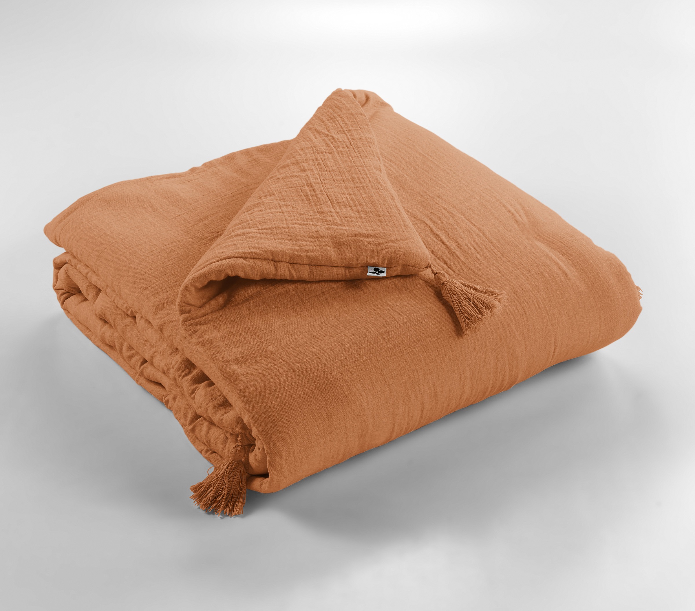 Edredon gaze de coton abricot Edredon gaze de coton abricot