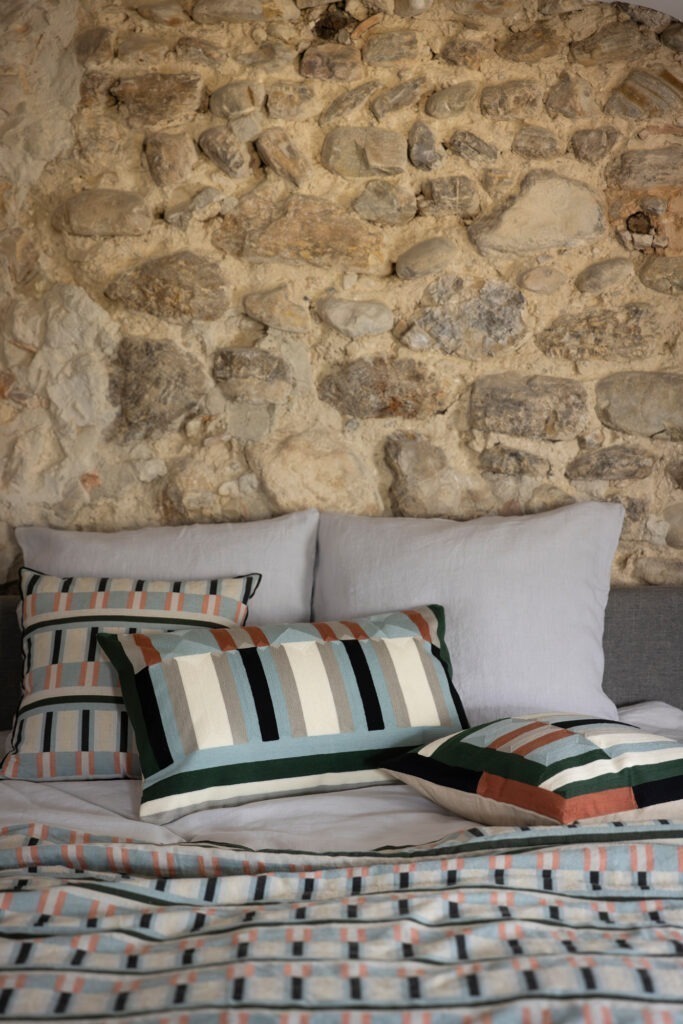Coussin brodé Jason - Cedre, 45 x 45