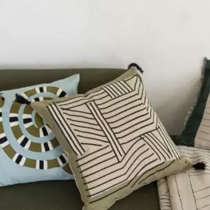 Kori embroidered cushion