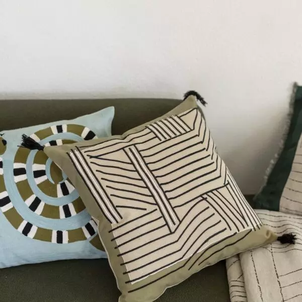 Kori embroidered cushion