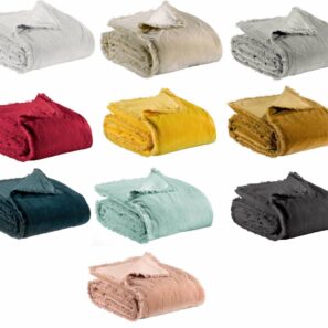 Plaid uni Fara 135 x 200