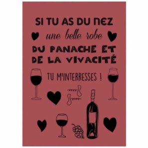 Torchon Le panache et la vivacité 50 X 70