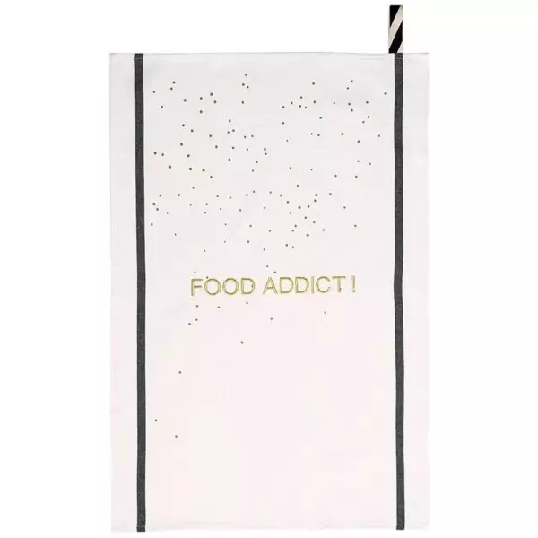 Torchon Food Addict Or 50 x 70
