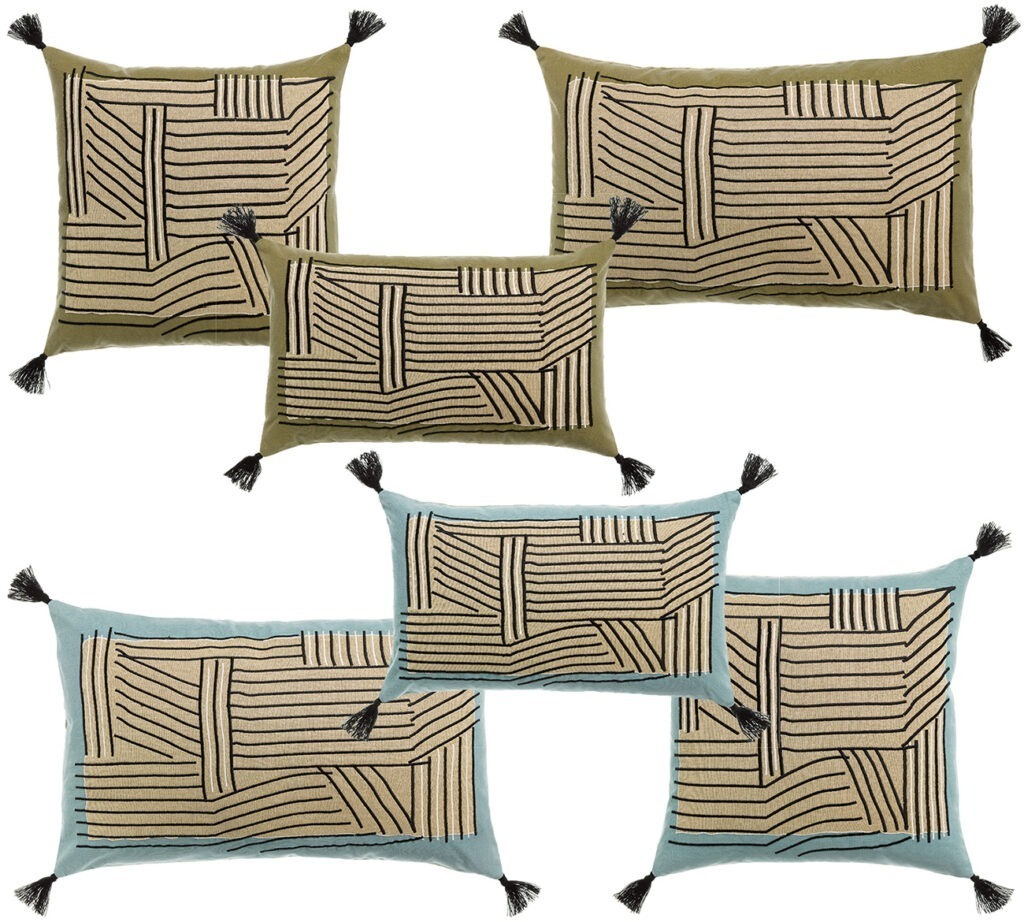 Coussin brodé Kori