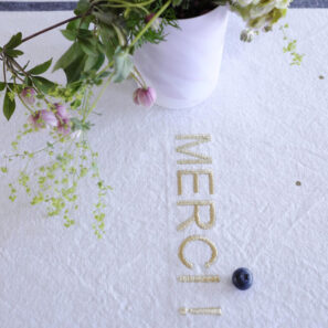 Torchon Merci Or 50 x 70