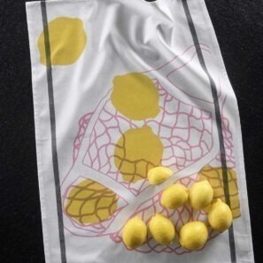 Torchon filet Citron 50 x 70 - Jaune