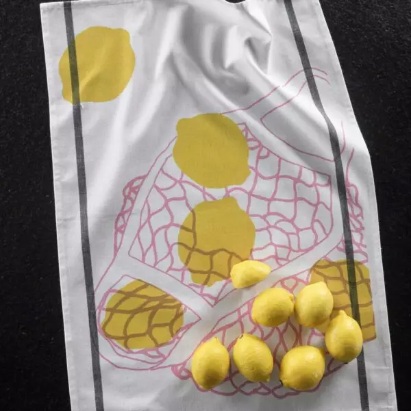 Citron tea towel 50 x 70