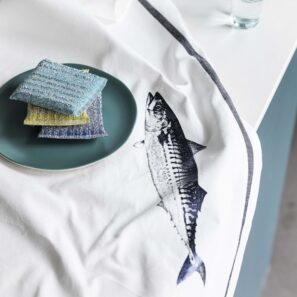 Torchon Maquereau Bright Blue 50 x 70