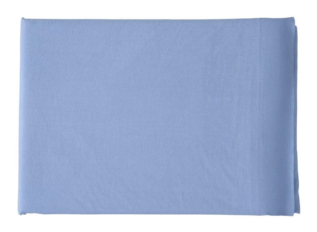 Drap plat Céleste en coton bio - Bluetiful