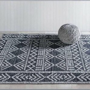 Tapis Maïs Charbon/ivoire