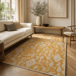 Tapis Reni Or/ivoire