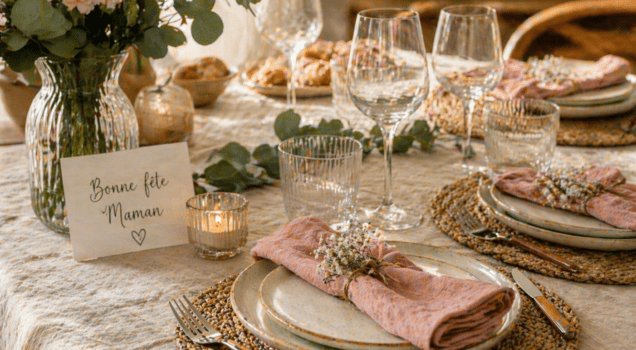 fête des mères table