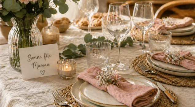 fête des mères table