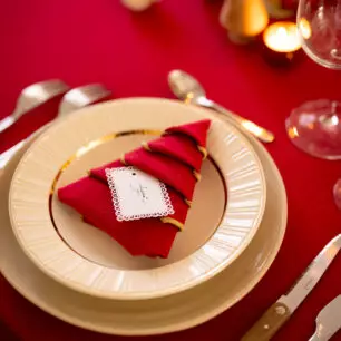 Servilleta Grace, color « Rubis »