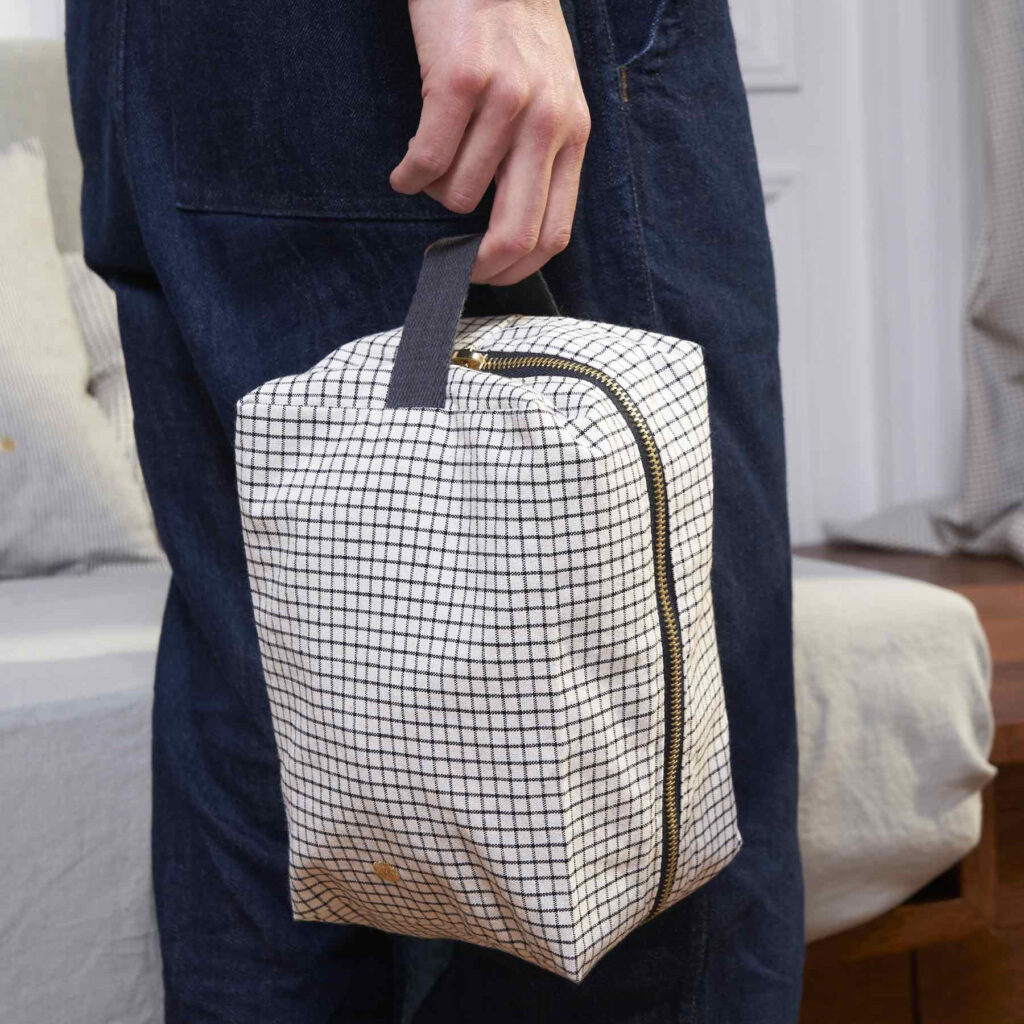 Trousse cube Gustave Caviar – vue produit – Anna & Moi