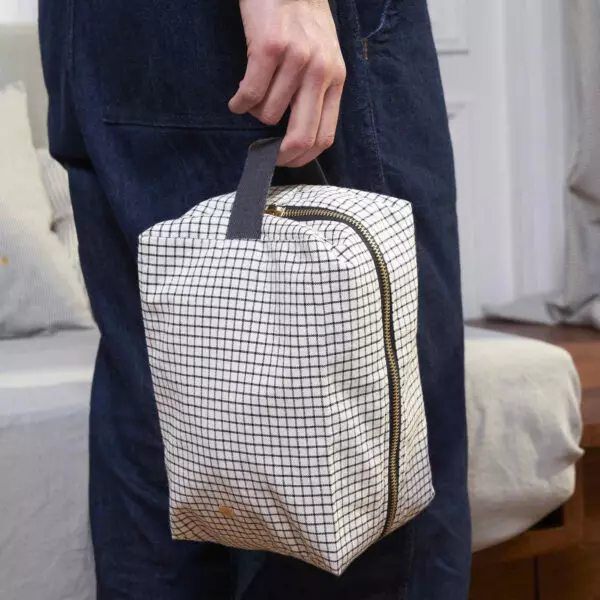 Trousse cube Gustave Caviar – vue produit – Anna & Moi