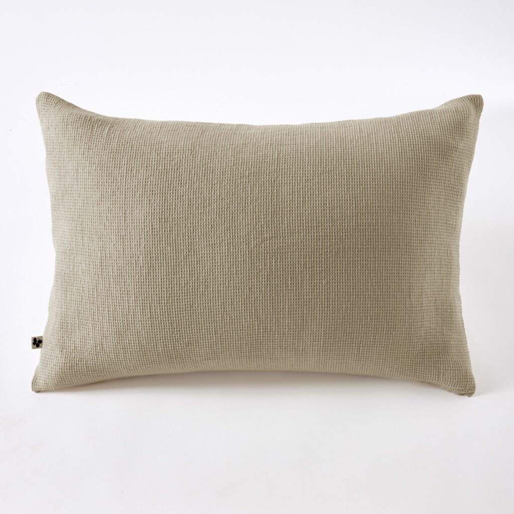Taie d’oreiller rectangulaire ALMA, coloris « ficelle »