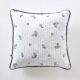 Coussin ELEONORE en double gaze de coton 45 × 45 cm