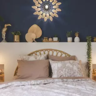 Fundas de almohada JAVA en una habitación
