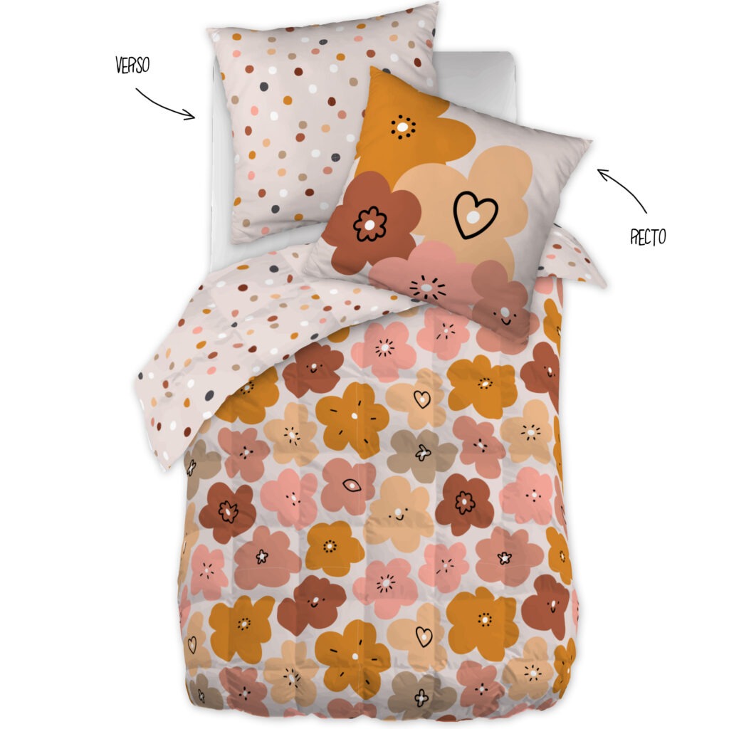 Couette imprimée enfant BARBOTINE 140 × 200 cm