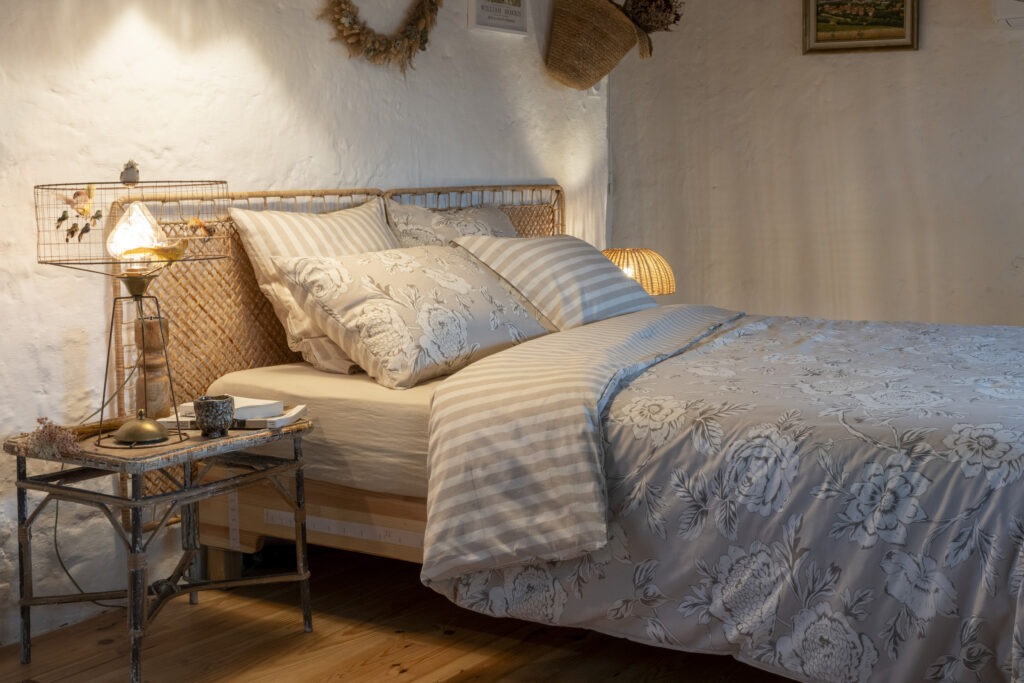 Housse de couette NORA dans une chambre rétro