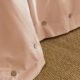 Housse de couette PERRINE - détail boutons coco Blush