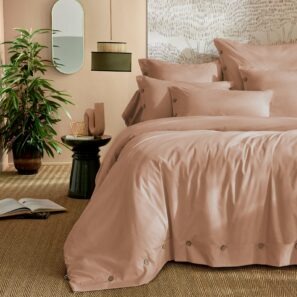 Housse de couette PERRINE - ambiance Blush
