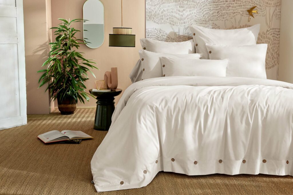 Housse de couette PERRINE - ambiance Chantilly