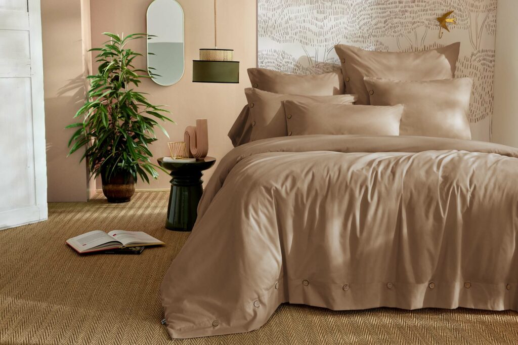 Housse de couette PERRINE - ambiance Ficelle