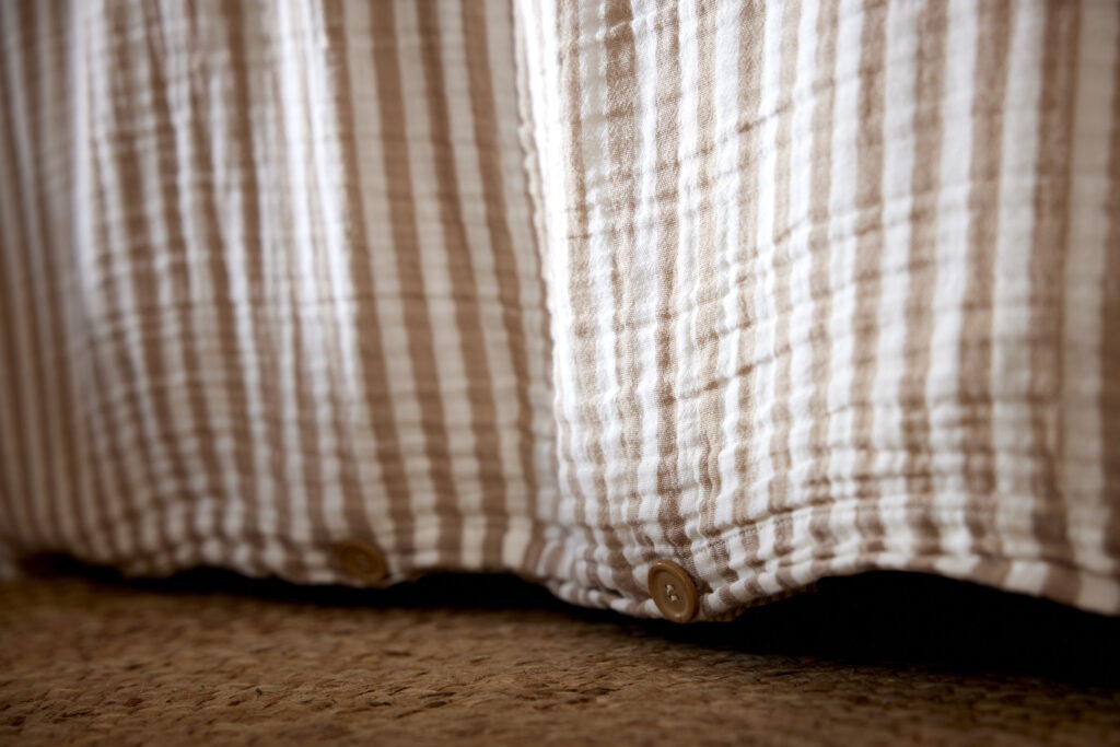 Housse de couette ROMIE Ficelle - boutons