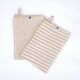 Lot de 2 essuie-mains ROMIE Ficelle