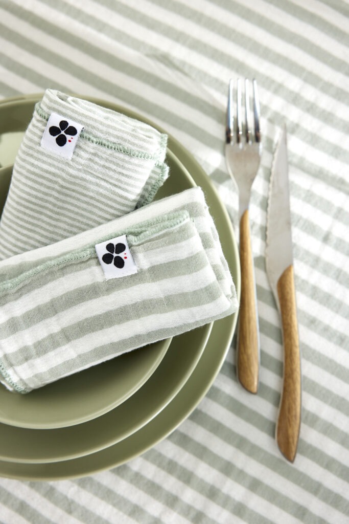 Serviettes ROMIE Eucalyptus en ambiance