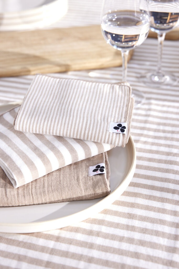 Serviettes ROMIE Ficelle en ambiance