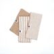 Lot de 3 serviettes ROMIE Ficelle