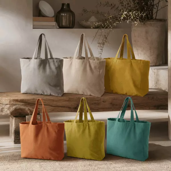 Bolso de la compra de algodón reciclado «Grace»