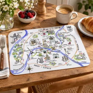 Paris Lutèce Placemat, 45 x 30