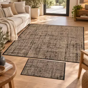 Alfombra Axel 2 para exterior, color natural