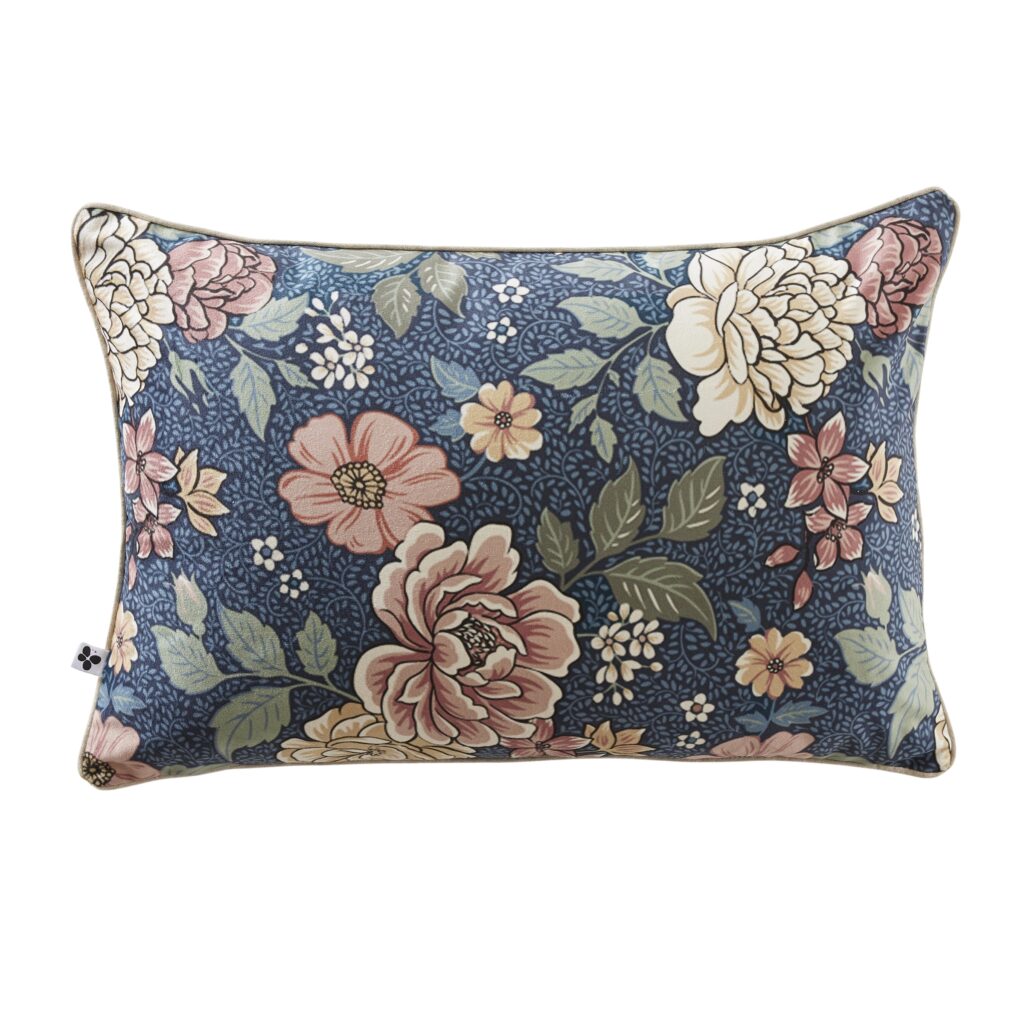 Coussin AUGUSTINE en velours imprimé 40 × 60 cm