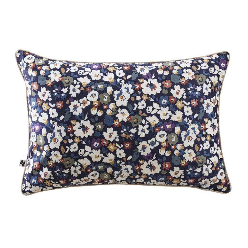 Coussin COLINE en velours imprimé 40 × 60 cm