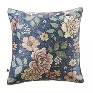 Coussin AUGUSTINE en velours imprimé 50 × 50 cm