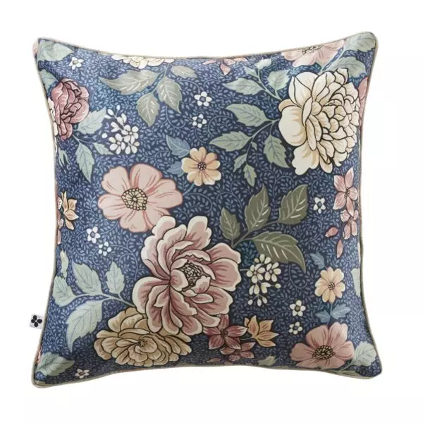 Coussin AUGUSTINE en velours imprimé 50 × 50 cm