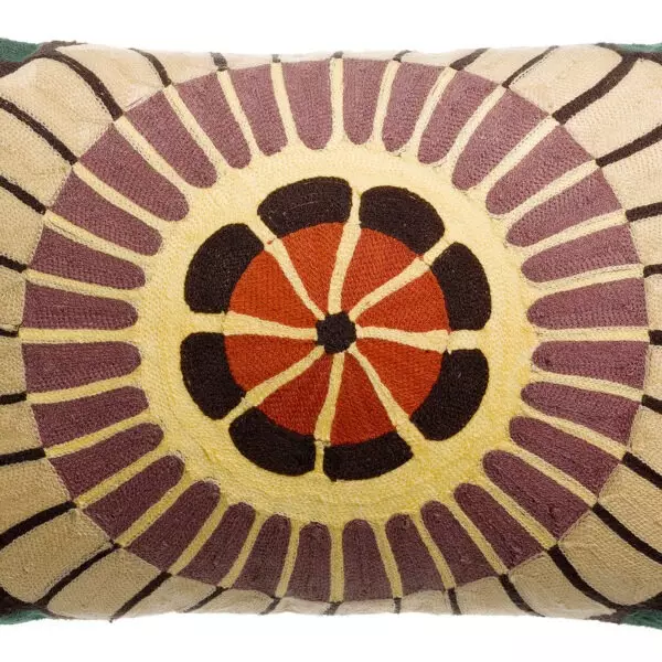 Coussin brodé Zeno Forêt 30 x 50 cm