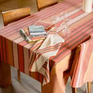 Recycelte Tischdecke Yuna, beschichtet
