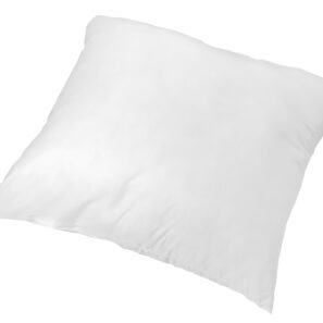 Oreiller NEST blanc en microfibre, présentation dans une chambre douce