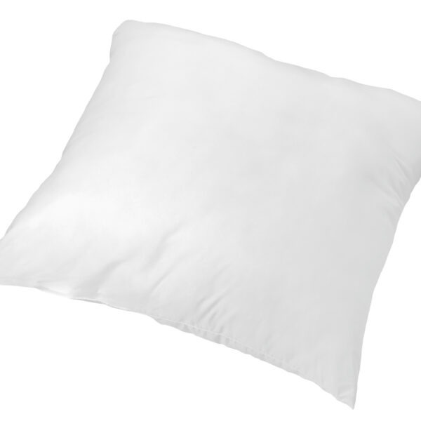 Oreiller NEST blanc en microfibre, présentation dans une chambre douce