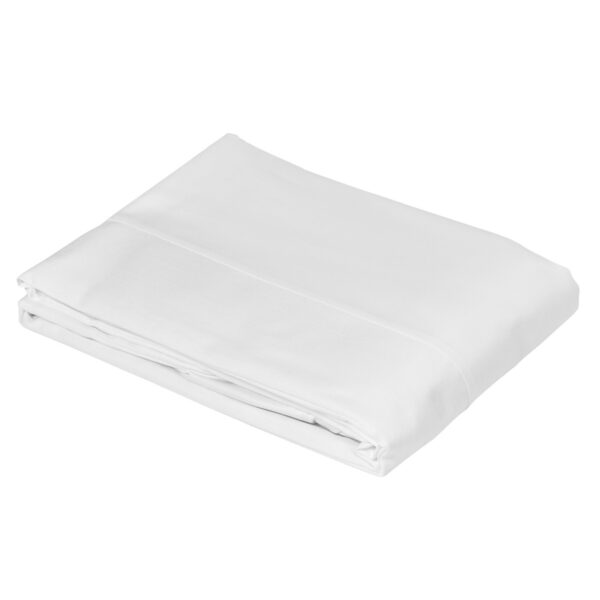 Cache-sommier CAMELIA Blanc, vue individuelle du tissu et du volant