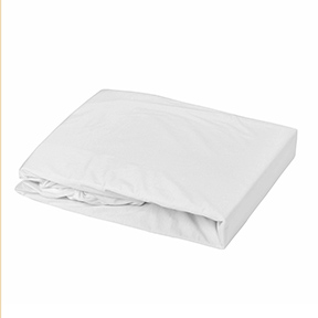 Drap-housse JERSYLOR Blanc en jersey de coton, vue individuelle