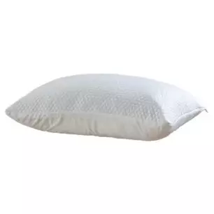 Almohada viscoelástica MEMOSEASON con funda reversible blanca