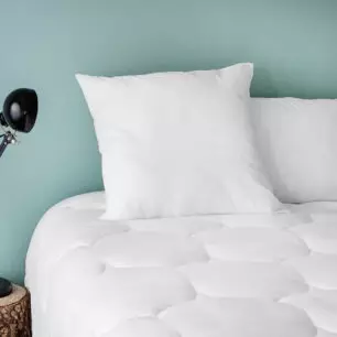 Almohada y almohadilla PLENITUDE en una habitación acogedora